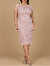 Load image into Gallery viewer, Beaded Midi Dress with Cap Sleeves