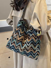 Load image into Gallery viewer, Women's Embroidered Canvas Crossbody Bag – Ethnic Boho Shoulder Bag with Pendant Option