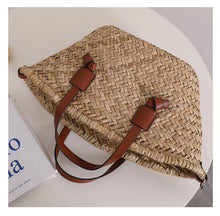 Load image into Gallery viewer, Natural Straw Woven Shoulder Bag - French-Style Handbag for Women | Sarah Express