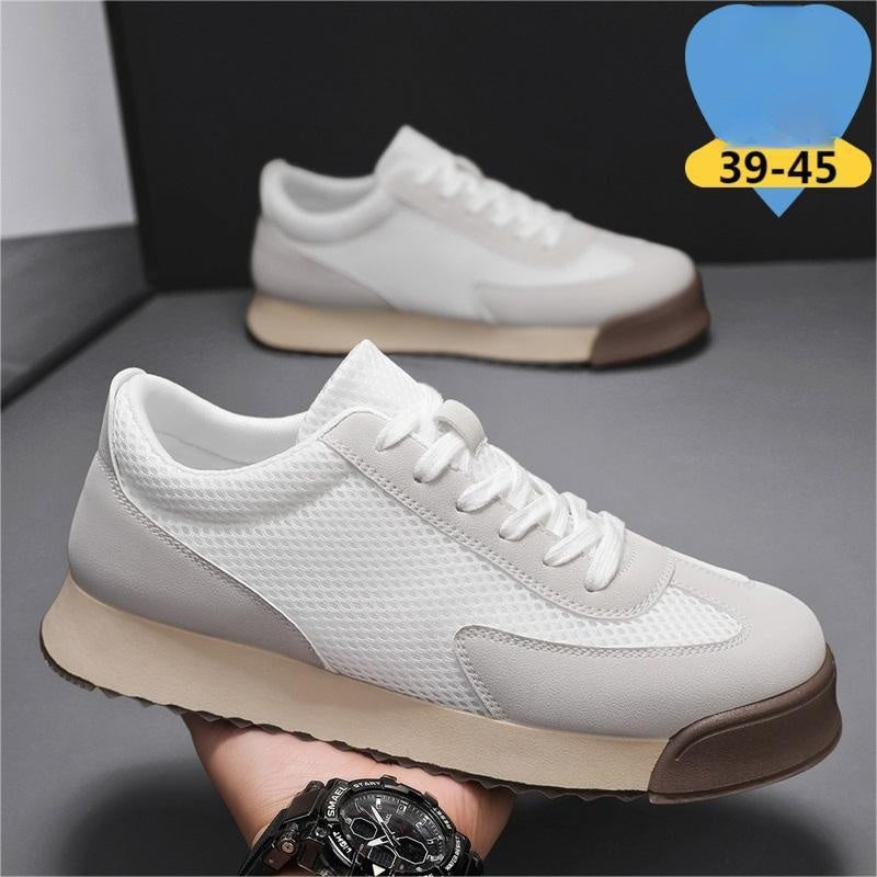 Men's Retro Running Shoes - Thick Sole Height Increase Sneakers | Breathable Mesh Athletic Shoes