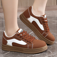 Load image into Gallery viewer, Women's Thick Sole Lightweight Casual Shoes | Breathable Synthetic Leather Round Toe Flats | Sarah Express