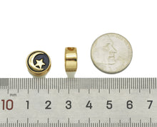 Load image into Gallery viewer, Black Enamel Spacer Beads, Sku#LK578