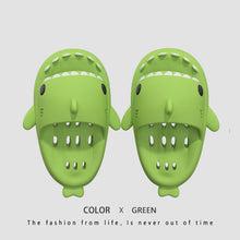 Load image into Gallery viewer, Shark Slides Shower Shoes With Drain Holes