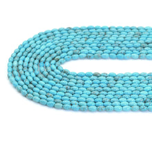 Load image into Gallery viewer, 4x6mm Blue Turquoise Rice Shape Beads, Sku#U1830