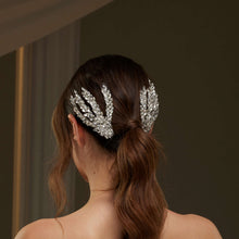 Load image into Gallery viewer, Two-Piece Rhinestone Hair Comb Set