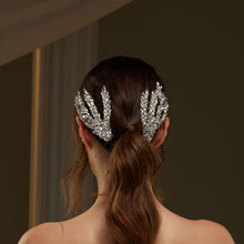 Load image into Gallery viewer, Two-Piece Rhinestone Hair Comb Set