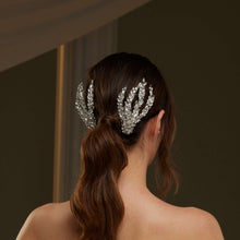 Load image into Gallery viewer, Two-Piece Rhinestone Hair Comb Set