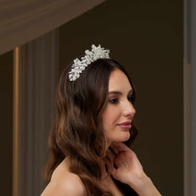 Load image into Gallery viewer, Crystal &amp; Pearl Wedding Tiara