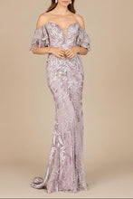 Load image into Gallery viewer, Off Shoulder Mermaid Lace Gown