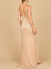 Load image into Gallery viewer, Lara 29004 - Fitted Beaded Gown with Spaghetti Straps