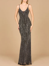 Load image into Gallery viewer, V-Neck Fitted Gown  - OUTLET