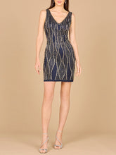 Load image into Gallery viewer, Sleeveless Beaded Short Dress