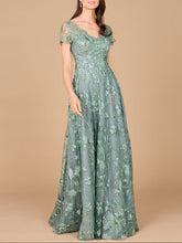 Load image into Gallery viewer, Tonal Lace Ballgown
