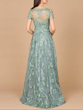 Load image into Gallery viewer, Tonal Lace Ballgown