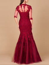 Load image into Gallery viewer, Long Sleeve, Mermaid Lace Gown