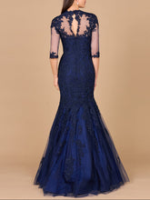 Load image into Gallery viewer, Long Sleeve, Mermaid Lace Gown