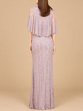 Load image into Gallery viewer, Cape Sleeve Mermaid Gown