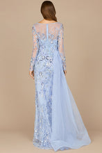 Load image into Gallery viewer, Asymmetrical Overlay Gown with Sleeves