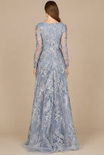 Load image into Gallery viewer, Lace Long Sleeve Gown with Overskirt