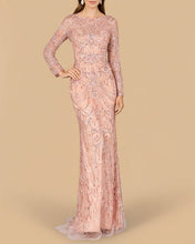 Load image into Gallery viewer, Long Sleeve Lace Gown | 29050