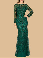 Load image into Gallery viewer, Long Sleeve Lace Gown | 29050