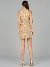 Load image into Gallery viewer, V-Neck Beaded Mini Dress with Fringe Details