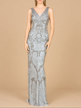 Load image into Gallery viewer, Cowl Back Classy Beaded Dress