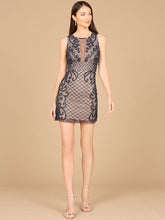 Load image into Gallery viewer, Illusion Neck Beaded Short New Year's Eve Dress  - OUTLET