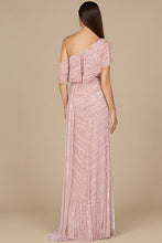 Load image into Gallery viewer, Off Shoulder Sheath Beaded Gown