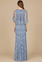 Load image into Gallery viewer, High Neck, Cape Sleeve Beaded Gown  - OUTLET