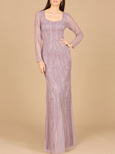 Load image into Gallery viewer, V Neck Beaded Long Sleeve Dress