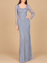 Load image into Gallery viewer, V Neck Beaded Long Sleeve Dress