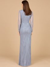 Load image into Gallery viewer, V Neck Beaded Long Sleeve Dress