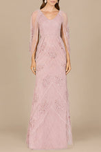 Load image into Gallery viewer, Beaded Cape Sleeve Dress