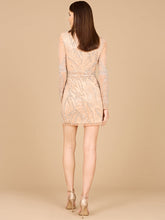 Load image into Gallery viewer, Long Sleeve V-Neck Cocktail Dress
