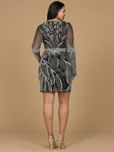 Load image into Gallery viewer, Long Sleeve V-Neck Cocktail Dress