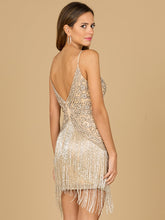 Load image into Gallery viewer, Short Beaded Fringe Dress