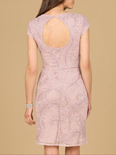 Load image into Gallery viewer, Cap Sleeve Cocktail Gown  - OUTLET
