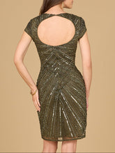 Load image into Gallery viewer, Cap Sleeve Cocktail Gown  - OUTLET