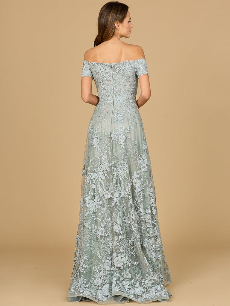 Off Shoulder A-Line Gown | Lara 29122