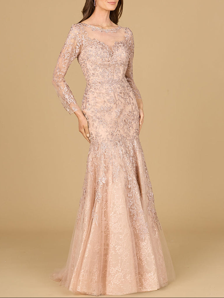 Long Sleeve, Mermaid Lace Gown