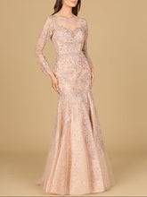 Load image into Gallery viewer, Long Sleeve, Mermaid Lace Gown