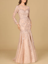 Load image into Gallery viewer, Long Sleeve, Mermaid Lace Gown