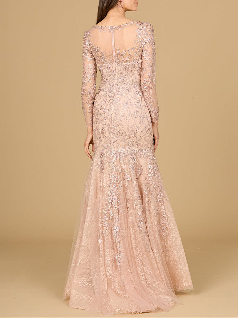 Long Sleeve, Mermaid Lace Gown