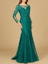 Load image into Gallery viewer, Mermaid, Long Sleeve Lace Gown