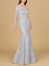 Load image into Gallery viewer, Mermaid, Long Sleeve Lace Gown