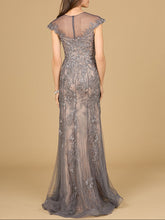 Load image into Gallery viewer, Sheath Lace Gown with Cap Sleeves