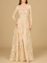Load image into Gallery viewer, Lace Ballgown with Long Sleeves