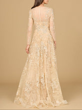 Load image into Gallery viewer, Lace Ballgown with Long Sleeves