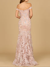Load image into Gallery viewer, Off Shoulder Mermaid Beaded Gown